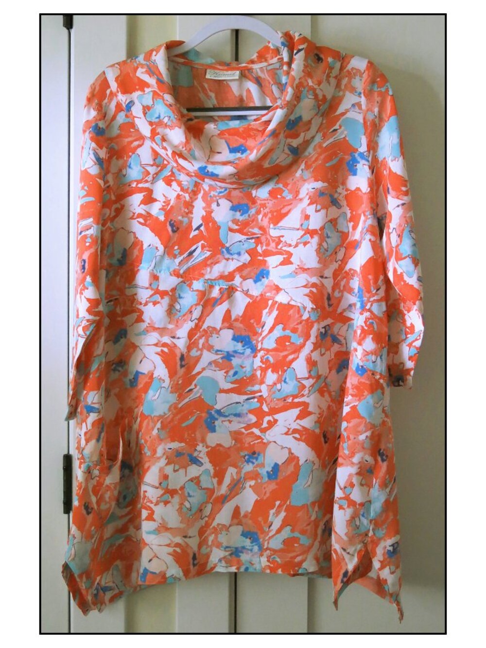 KOMIL Jackson Cowl Bias Tunic - L